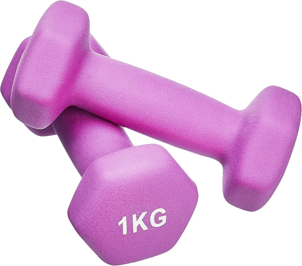 Amazon Basics Kurzhantel Neopren 1 kg (2er-Set) – Ansicht 2