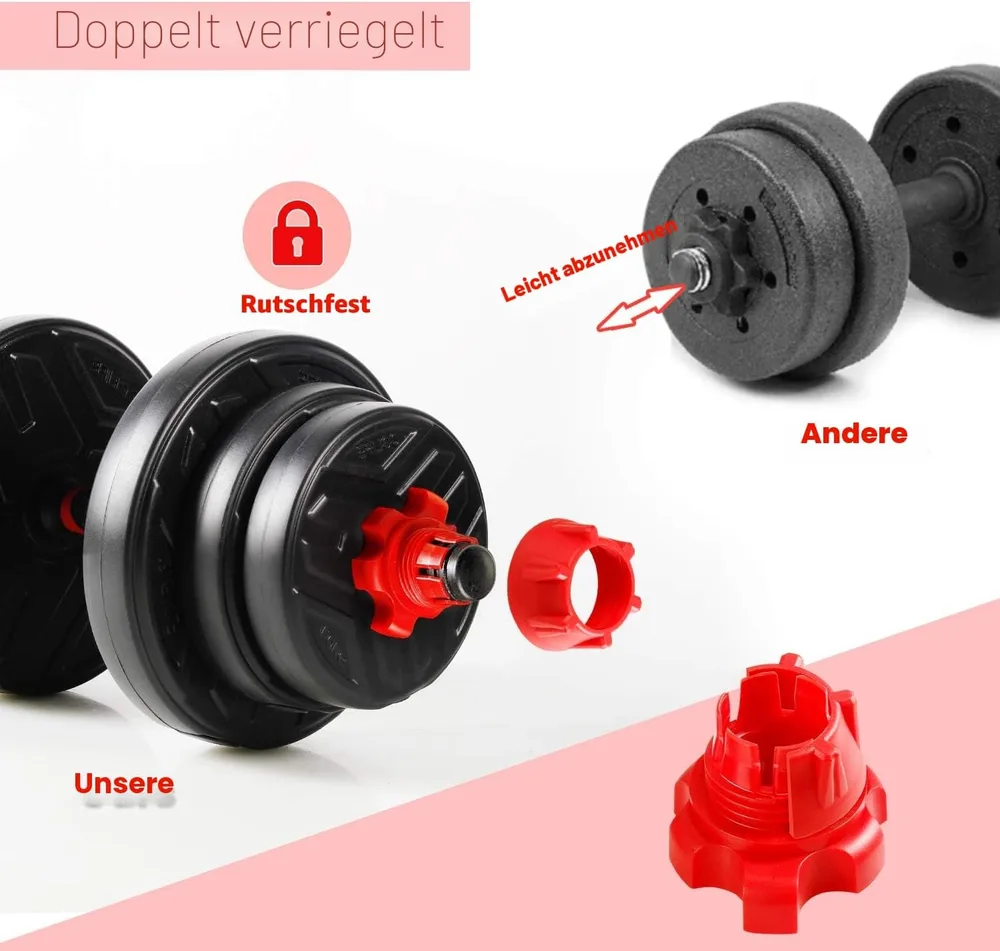CCLIFE Hantelset 20 kg – Ansicht 4