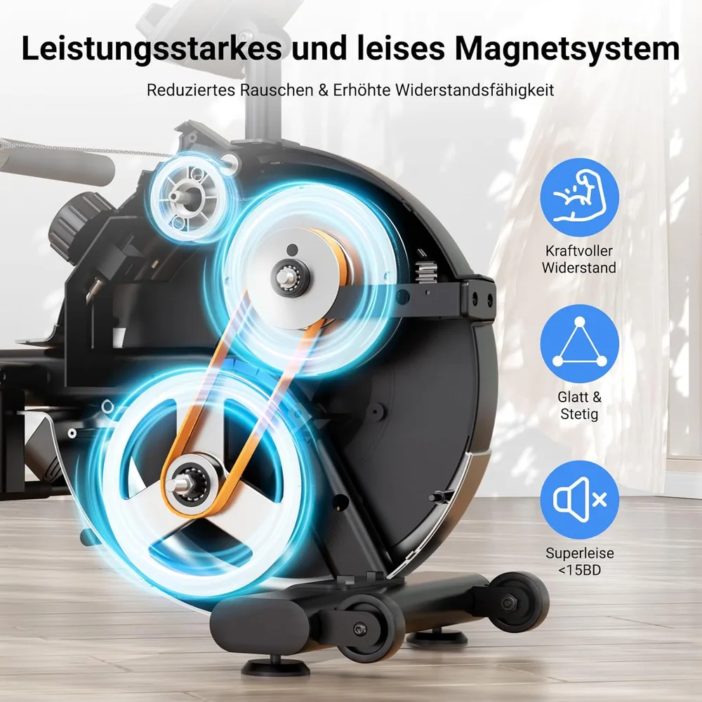 Dripex Rudergerät kompakt mit Bluetooth – Ansicht 2