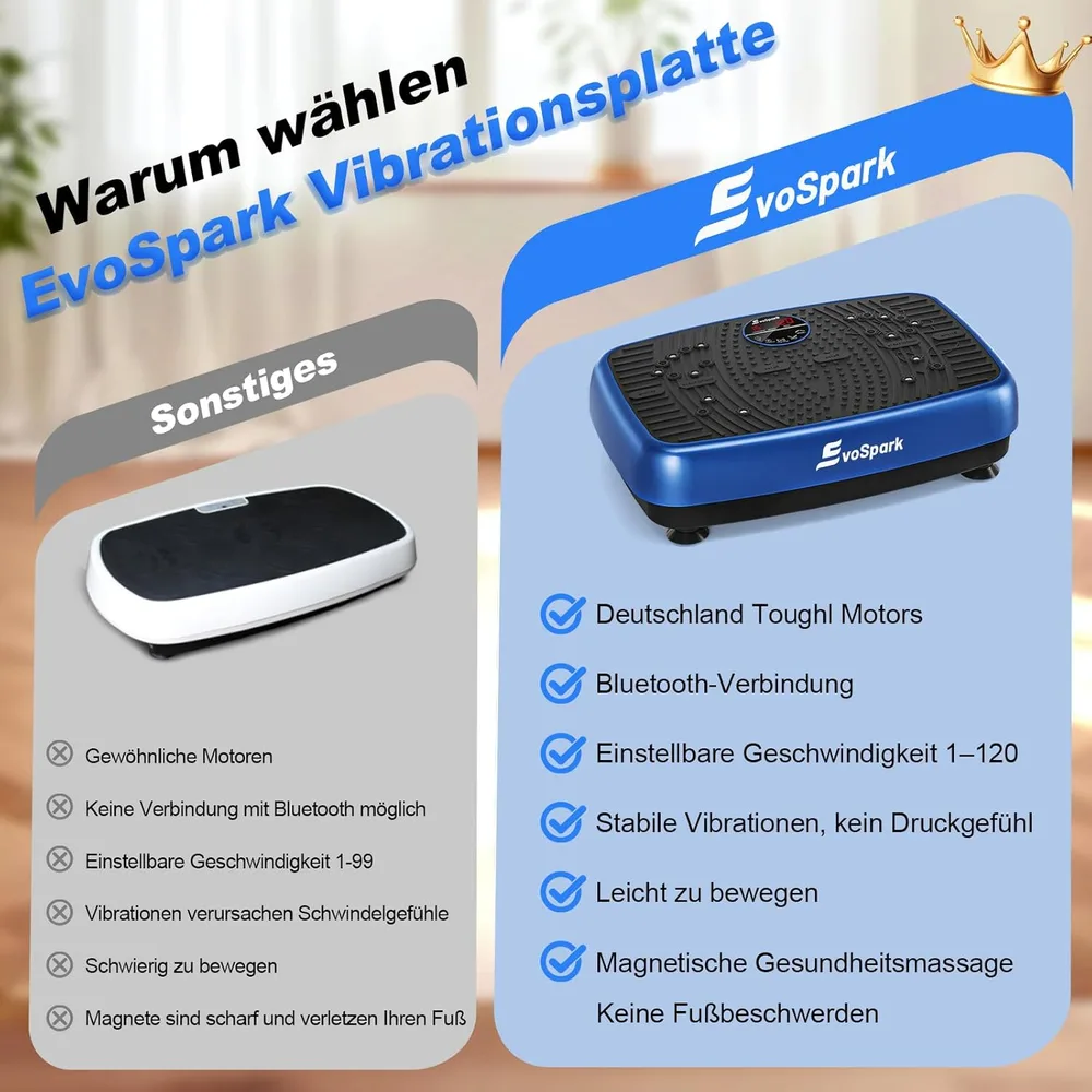 EvoSpark Vibrationsplatte mit Doppelmotor – Ansicht 3
