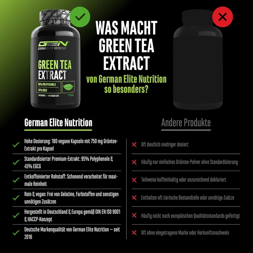 GEN Grüntee-Extrakt Kapseln, 750 mg – Ansicht 3