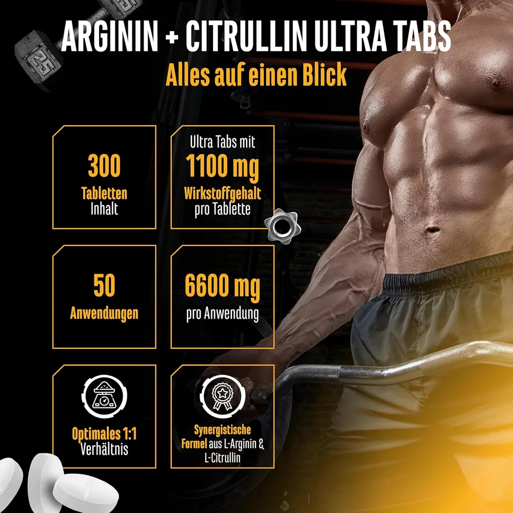 GEN L-Arginin & L-Citrullin, 300 Tabletten – Ansicht 2