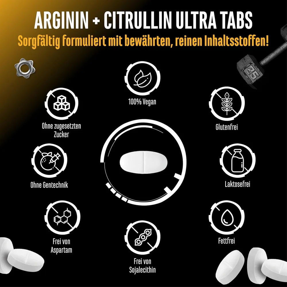 GEN L-Arginin & L-Citrullin, 300 Tabletten – Ansicht 4