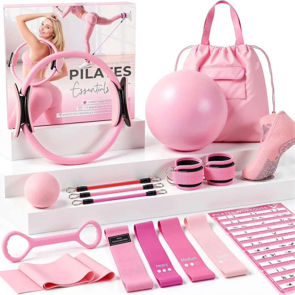 GIFTINBOX Pilates-Set mit Ring und Zubehör