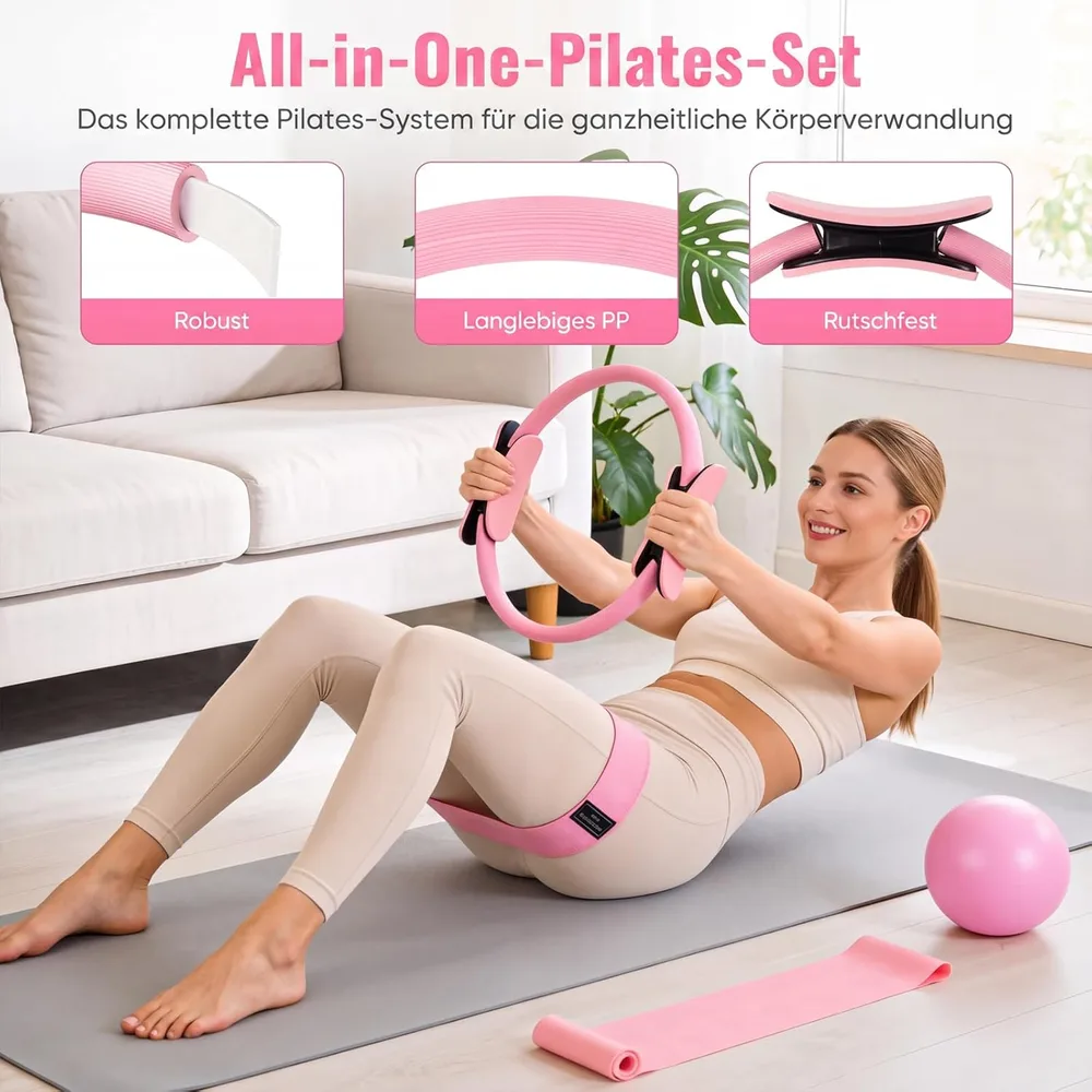 GIFTINBOX Pilates-Set mit Ring und Zubehör – Ansicht 2