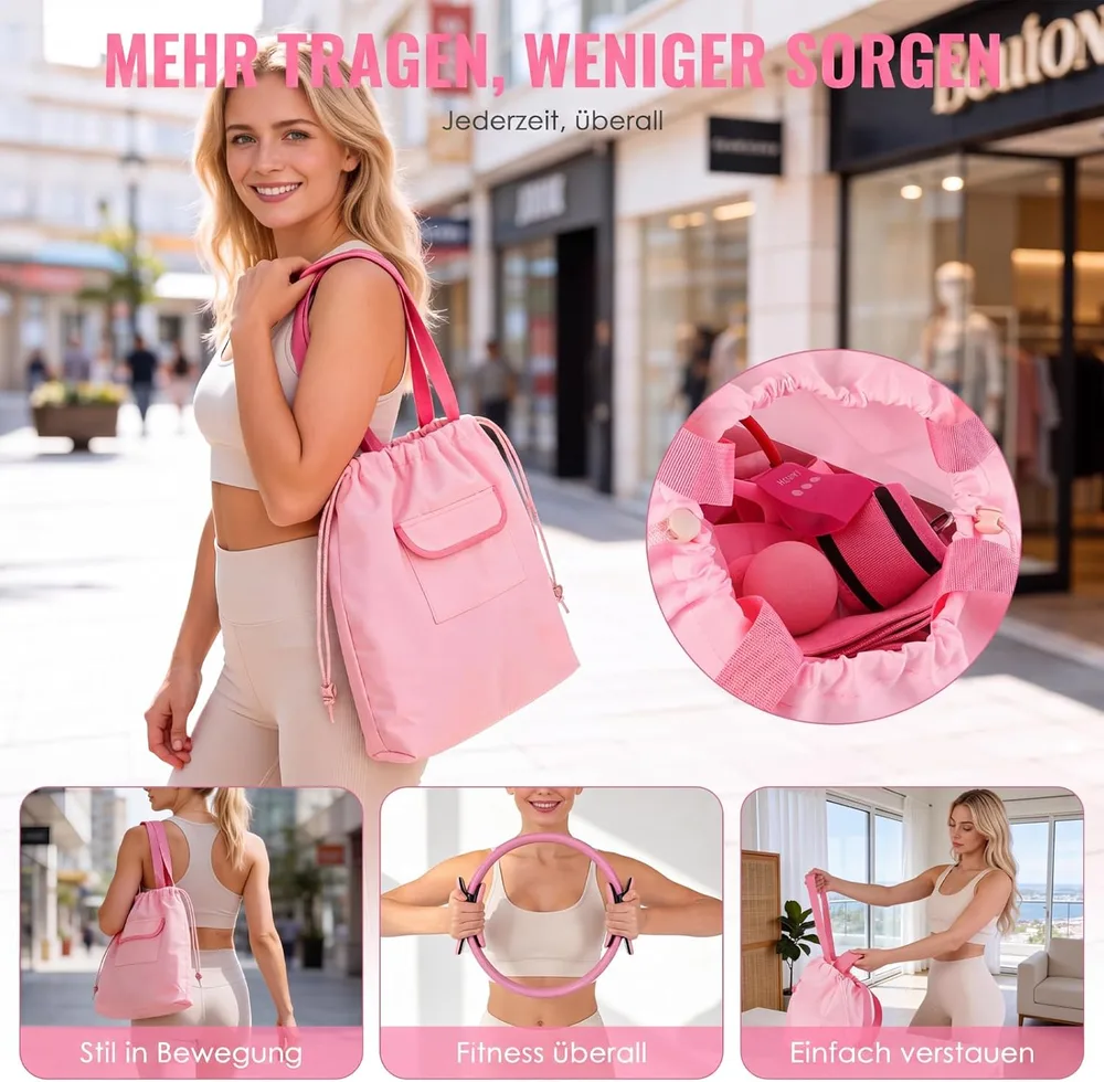GIFTINBOX Pilates-Set mit Ring und Zubehör – Ansicht 5