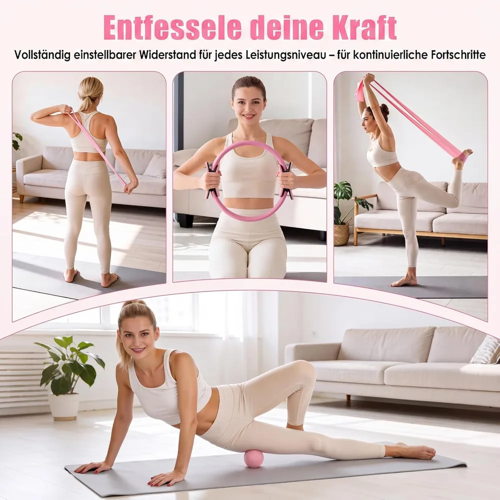 GIFTINBOX Pilates-Set mit Ring und Zubehör – Ansicht 6