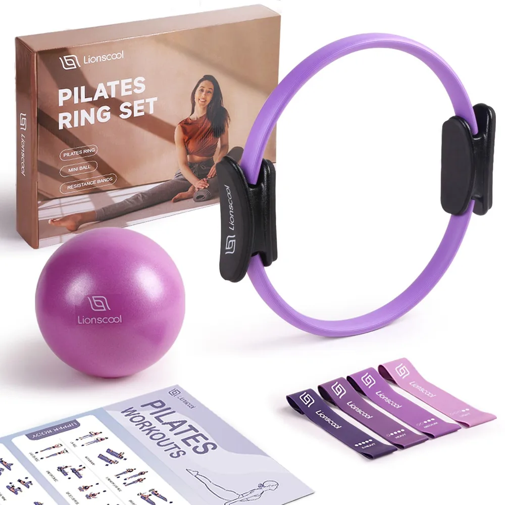 LIONSCOOL Pilates-Set mit Widerstandsbändern