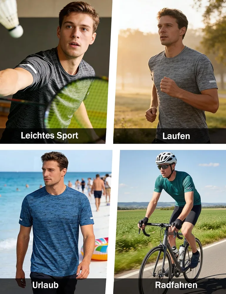 MAGCOMSEN Funktionsshirt Herren Kurzarm – Ansicht 2