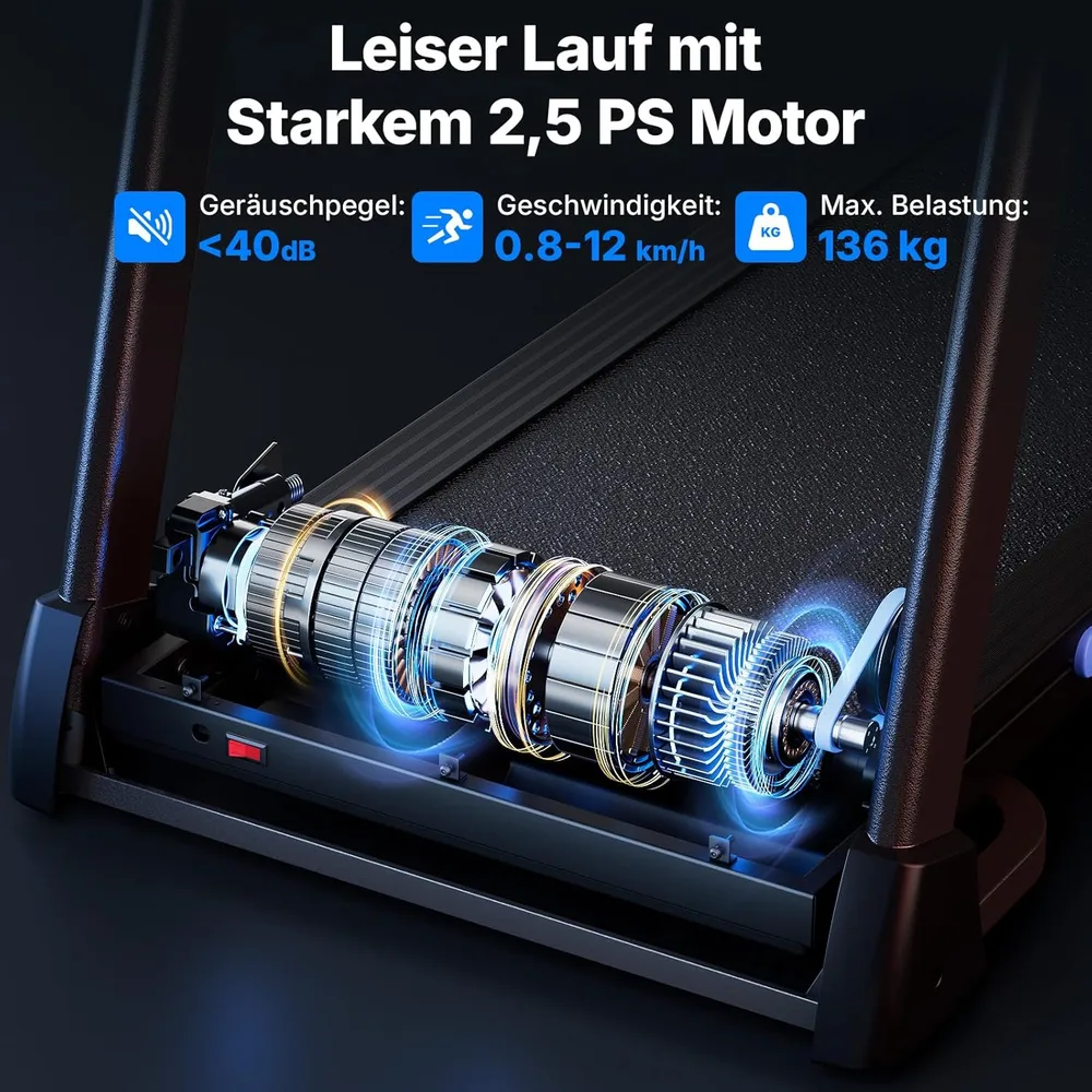MERACH Laufband klappbar mit Auto-Steigung – Ansicht 6