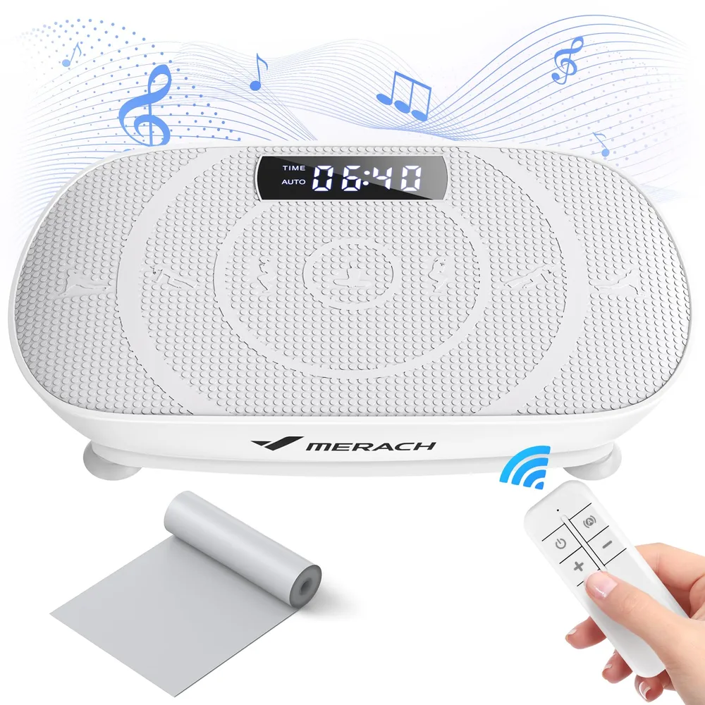MERACH Vibrationsplatte mit Bluetooth-Lautsprecher