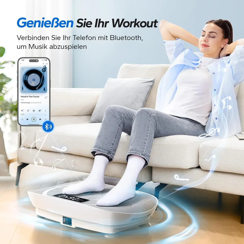 MERACH Vibrationsplatte mit Bluetooth-Lautsprecher – Ansicht 5