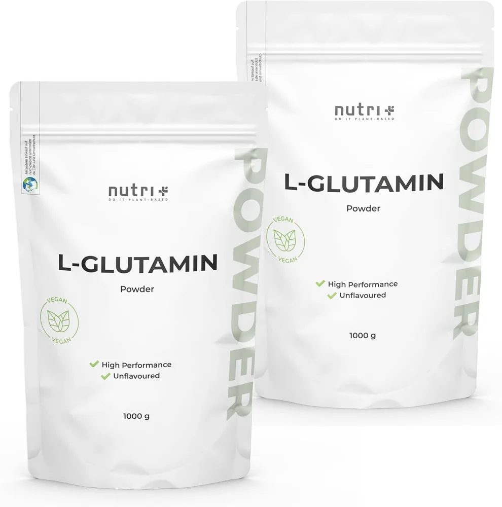 Nutri+ L-Glutamin Pulver, 1 kg, vegan – Ansicht 6