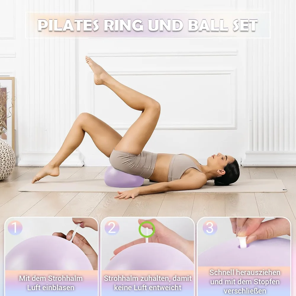 Paleclouds Home-Workout-Set für Pilates – Ansicht 4