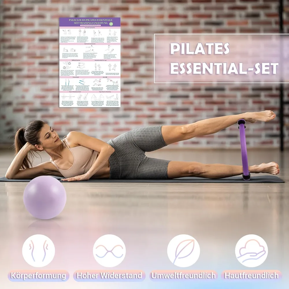 Paleclouds Home-Workout-Set für Pilates – Ansicht 5
