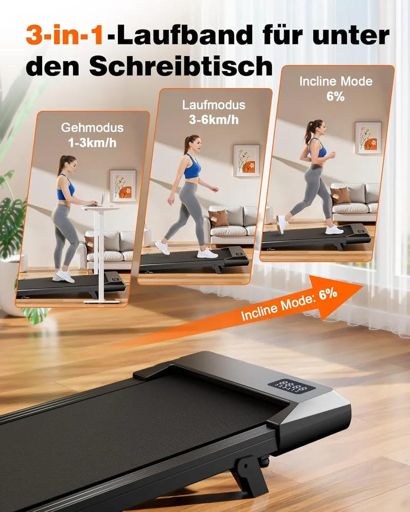 Superun Walking Pad mit Steigung – Ansicht 5