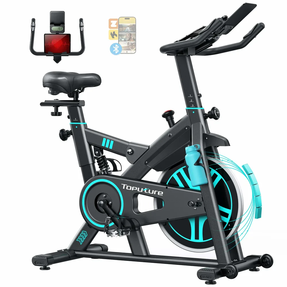 Toputure Heimtrainer mit Herzfrequenzmessung