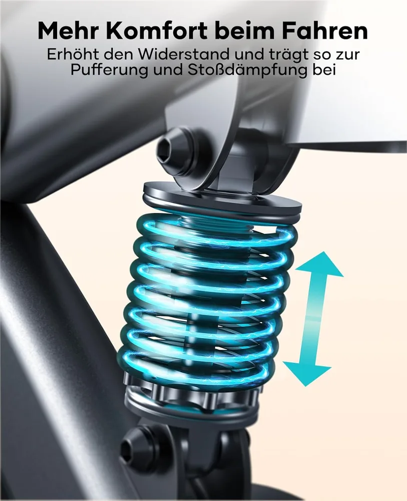 Toputure Heimtrainer mit Herzfrequenzmessung – Ansicht 3