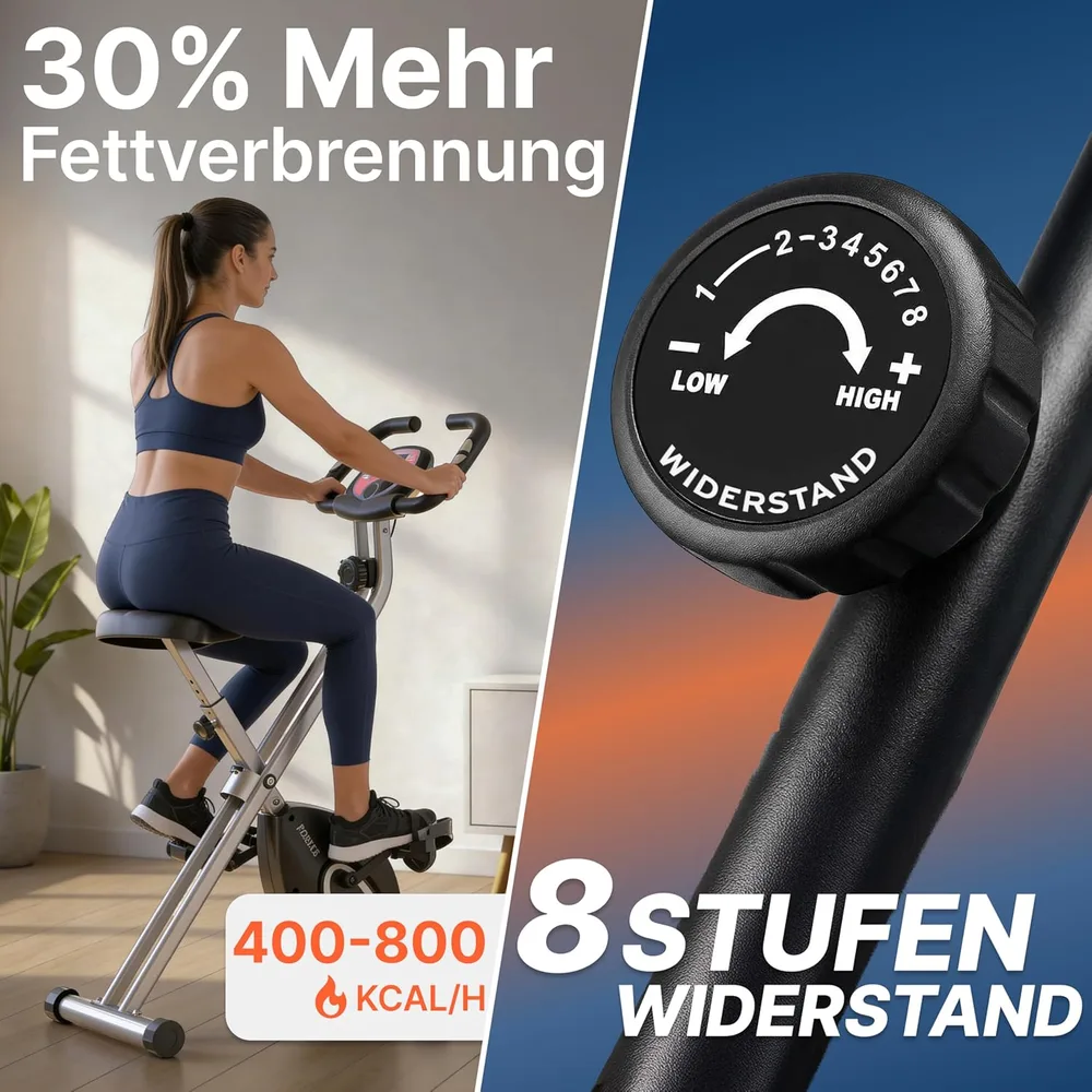Ultrasport F-Bike Heimtrainer klappbar – Ansicht 4