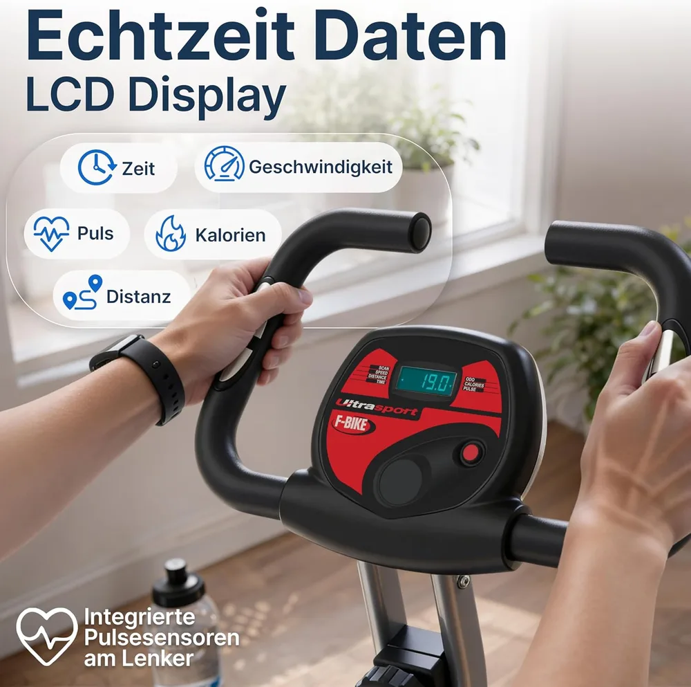 Ultrasport F-Bike Heimtrainer klappbar – Ansicht 5