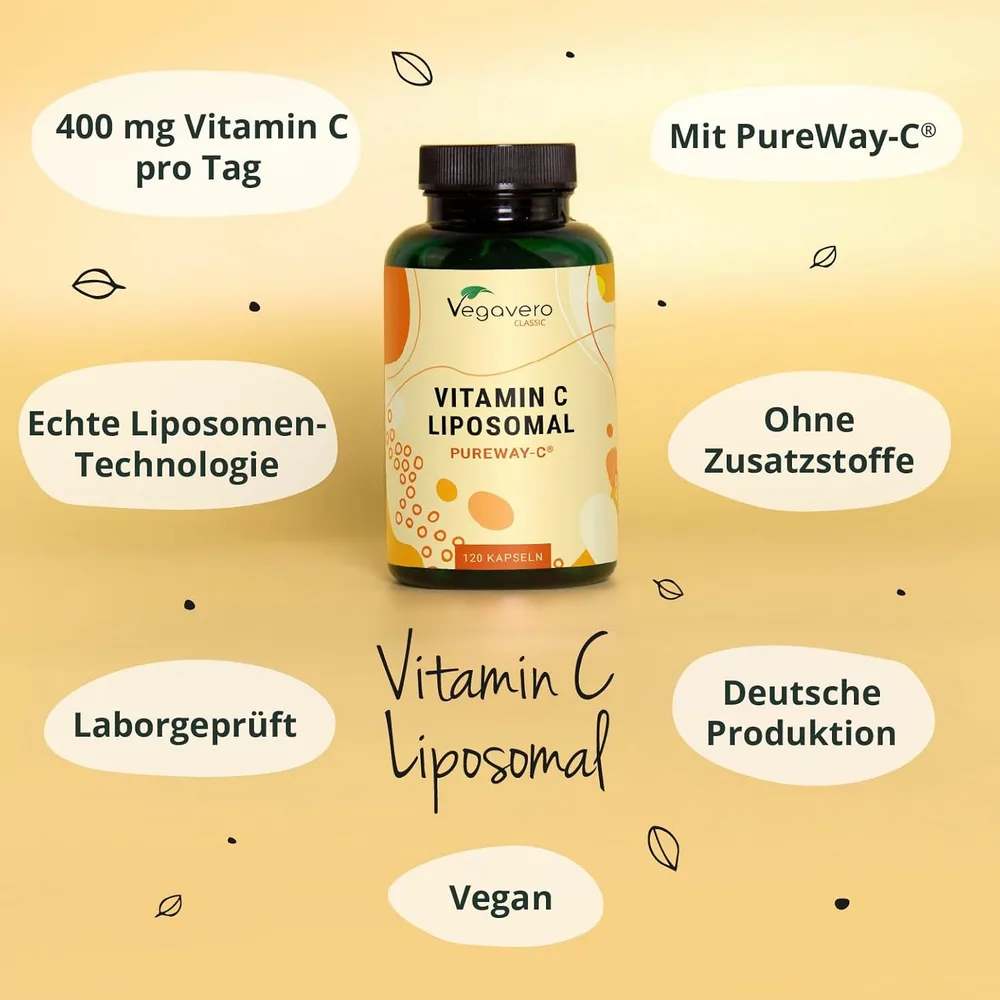Vegavero Liposomales Vitamin C, vegan – Ansicht 2