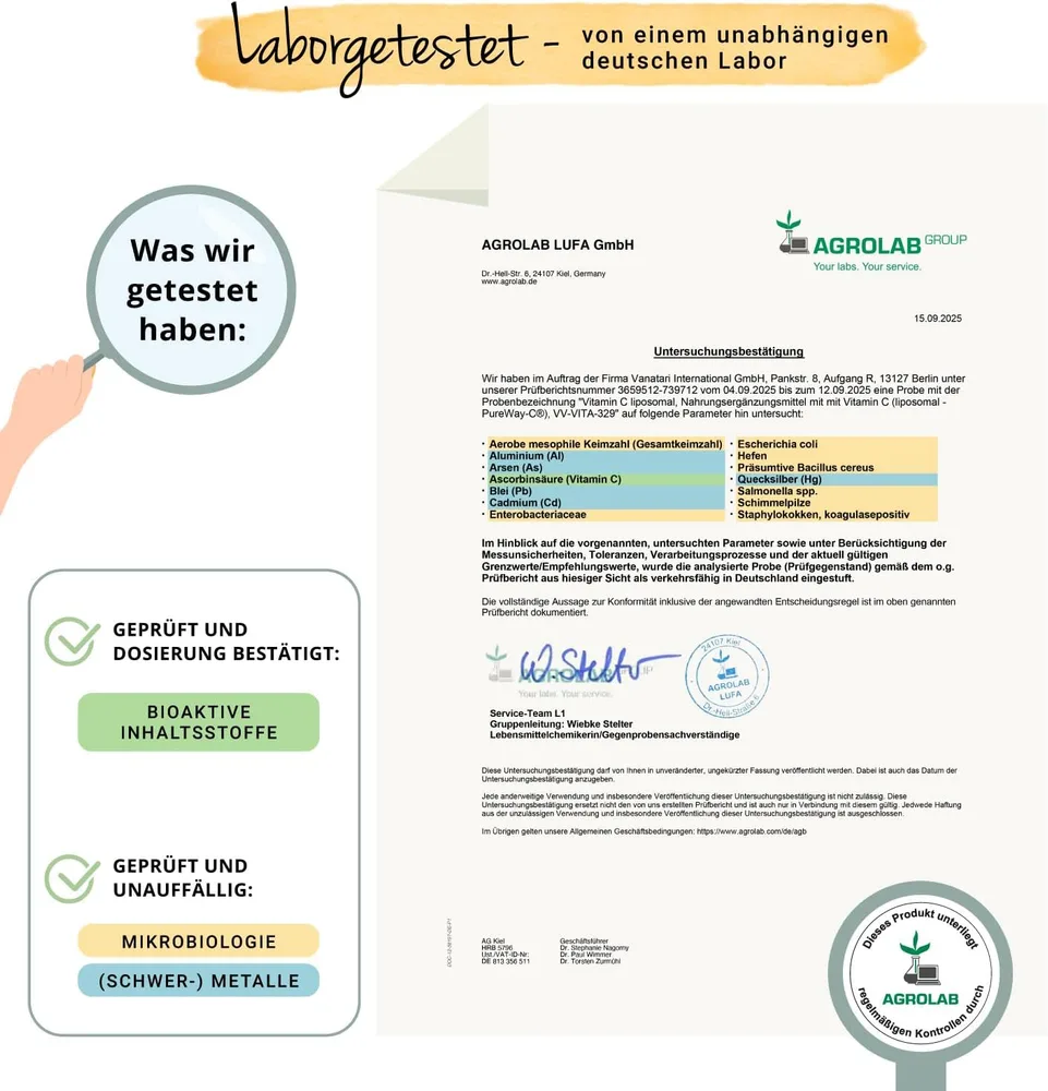 Vegavero Liposomales Vitamin C, vegan – Ansicht 5