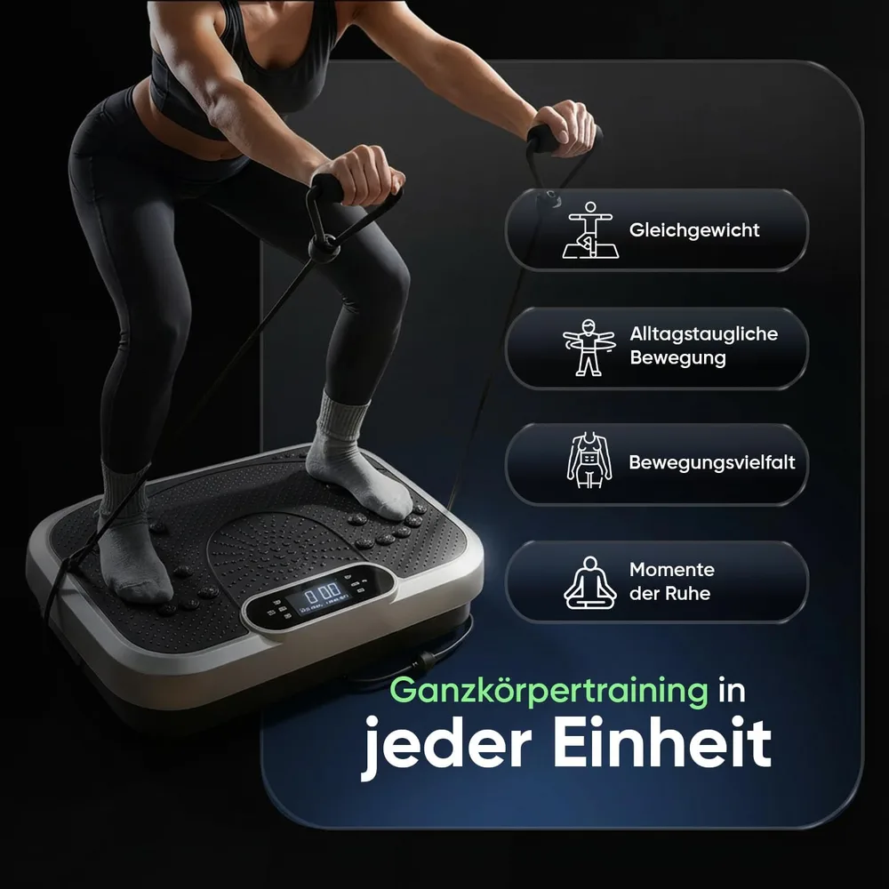 WeightWorld Vibrationsplatte, 99 Intensitätsstufen – Ansicht 2