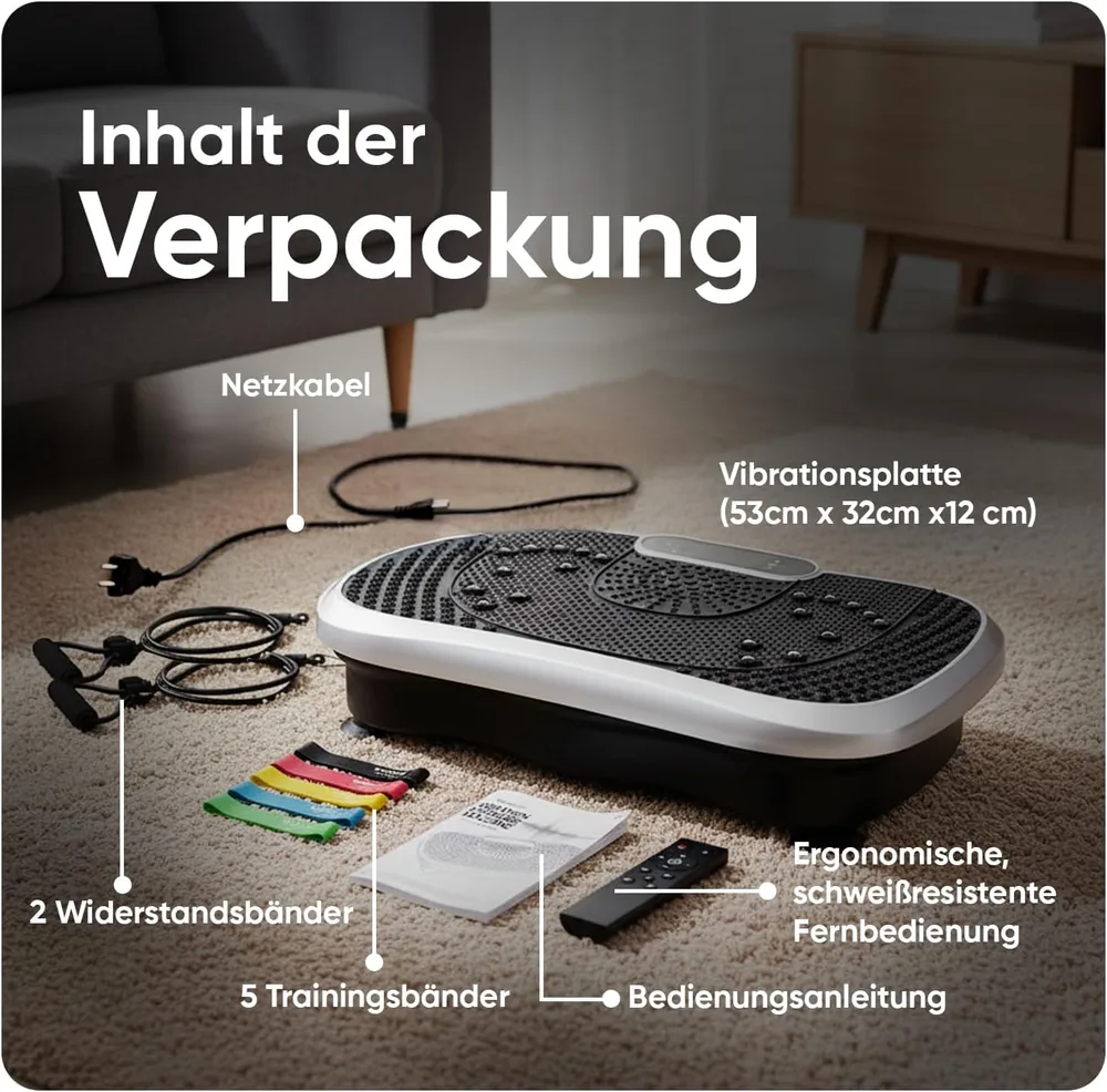 WeightWorld Vibrationsplatte, 99 Intensitätsstufen – Ansicht 6