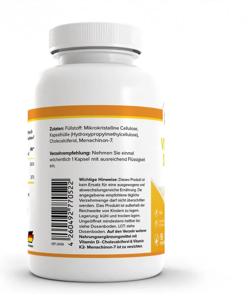 Zec+ Vitamin D3 + K2 Kapseln – Ansicht 3